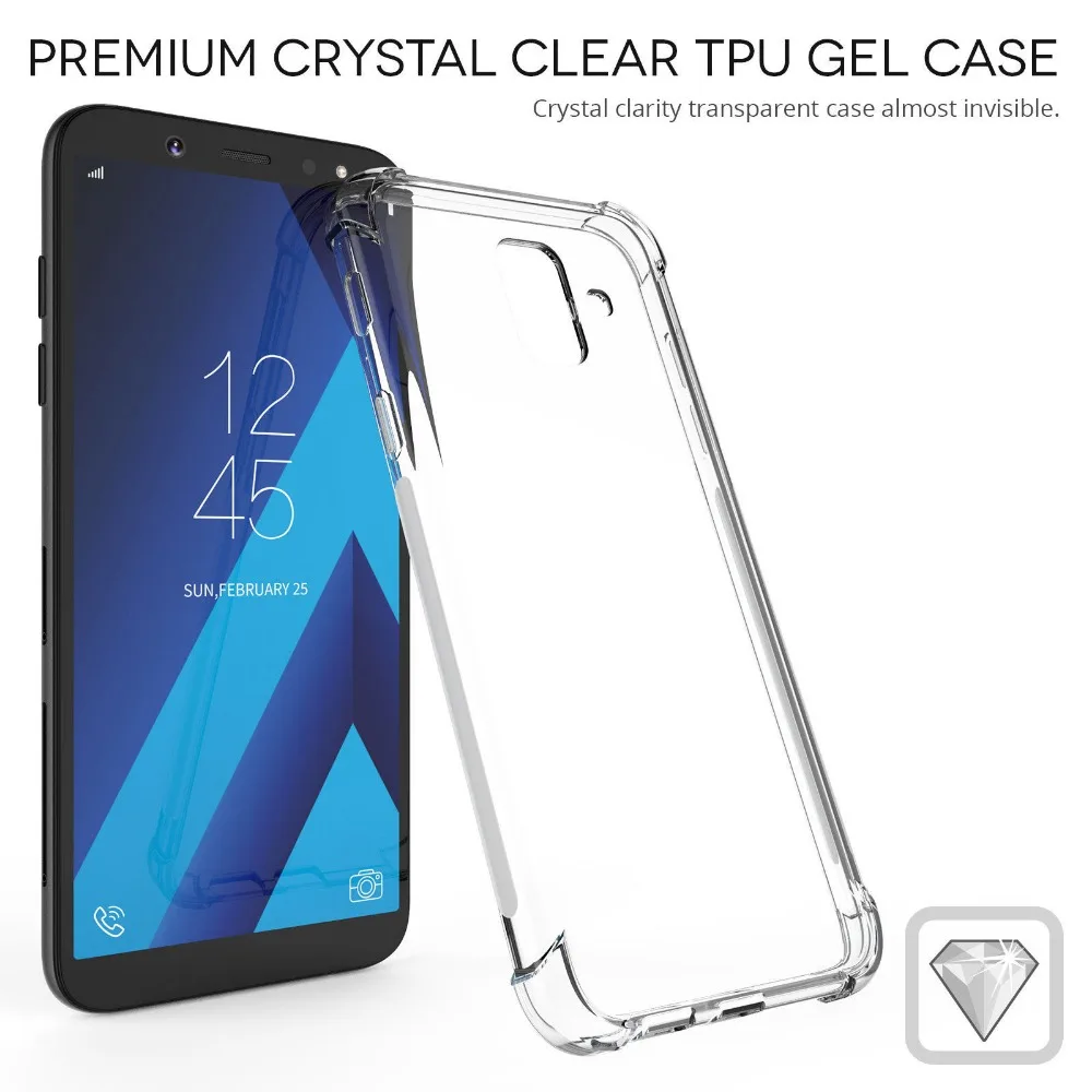 For Galaxy J4 J6 J8 2018 J400F J600F SM-J800FN Drop-Proof Hybrid Armor Soft Clear TPU Case Samsung Couqe |