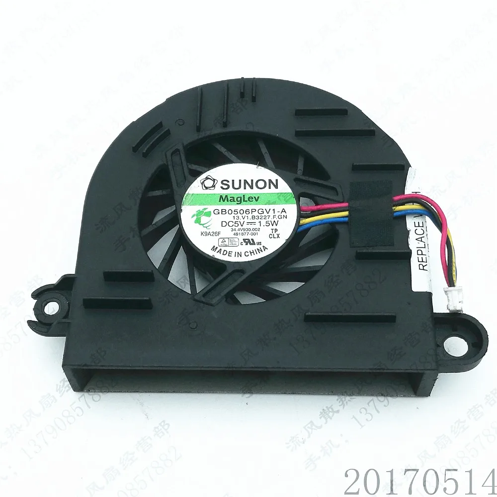 ADDA SUNON GB0506PGv1 a 13. V1.b3227.f. N. 5V 1 5 W вентилятор для ноутбука + охлаждения 8530P 6930P|Кулеры и