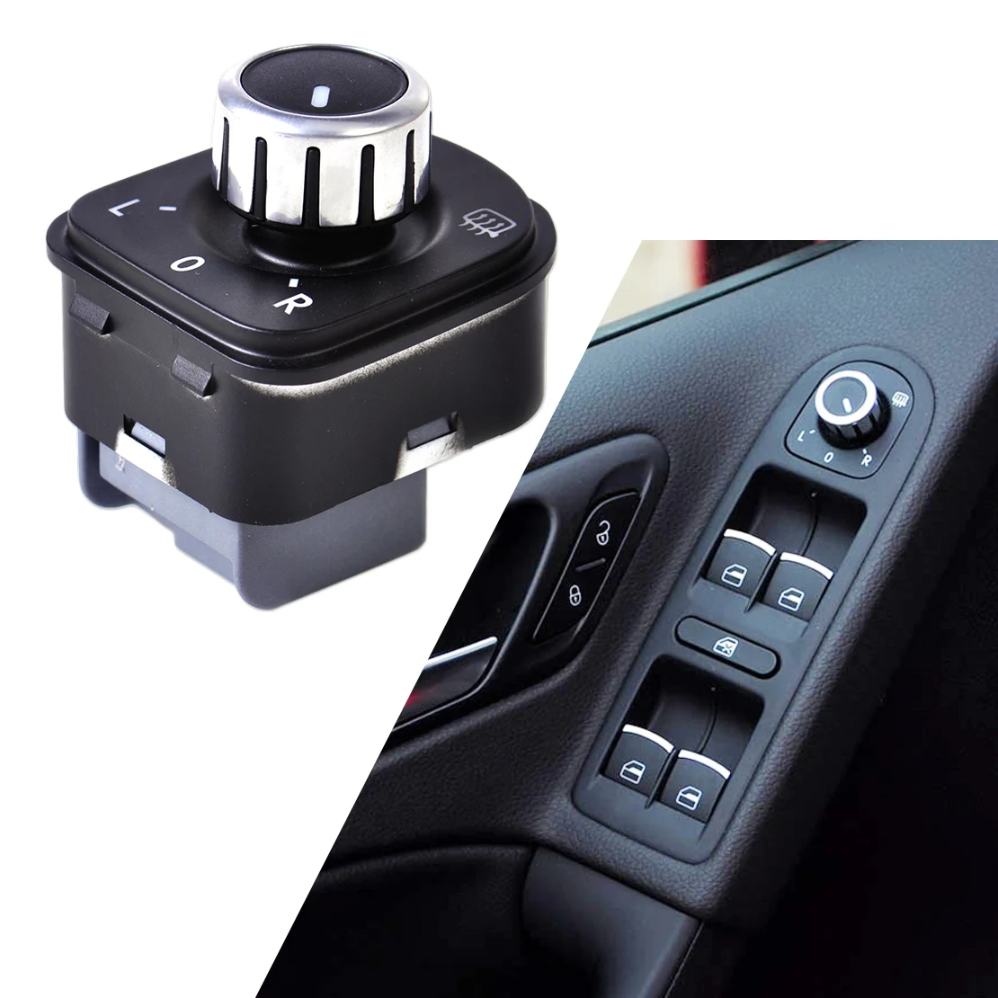 Ручка регулировки бокового зеркала DWCX 5ND959565B 5K1959565 для VW Golf Jetta GTI MK5 MK6 Passat B6 3C Tiguan