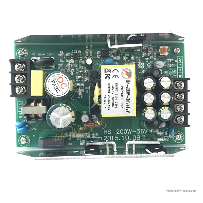 Litewinsune HS 200W 36V + 12 В питание ток поставщик питания плата для Par LED сценическое