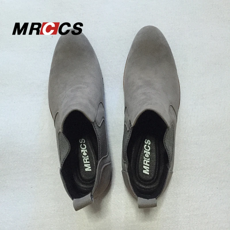 MRCCS Spring Autumn Classical Suede Leather Chelsea Boots For Men Simple &amp Fashion Ankle High Men's All Match Casual Shoes | Обувь