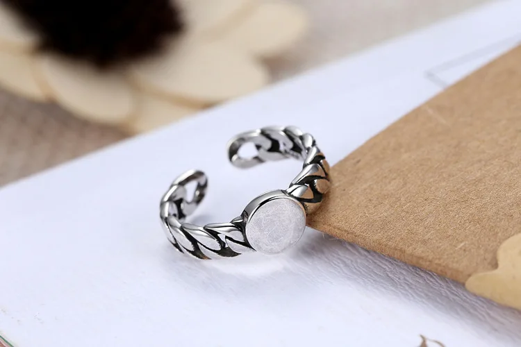 Новое поступление круглые кольца серебряного цвета в стиле ретро для женщин и