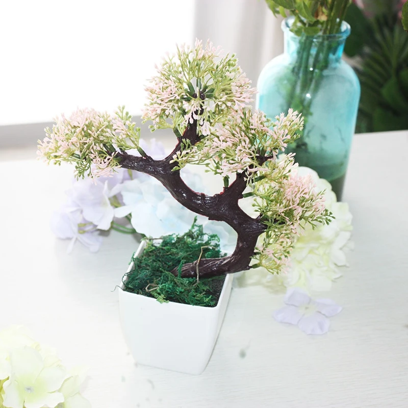 1 шт. уютные сосновые деревья бонсай имитация зеленого растения искусственные