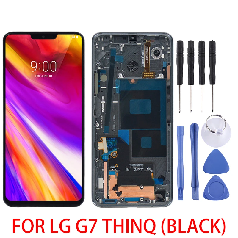 ЖК экран и дигитайзер ААА качества полный комплект с рамкой для LG G7 ThinQ/Stylo 4/G7 ThinQ