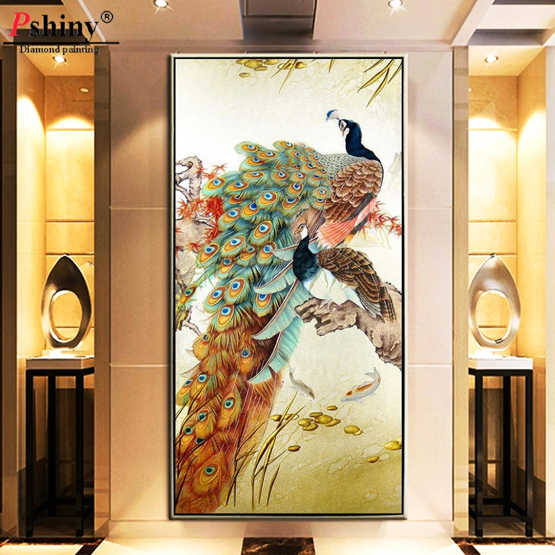 Pshiny 3d DIY Полная квадратная дрель алмазная живопись Животные вышивка крестиком
