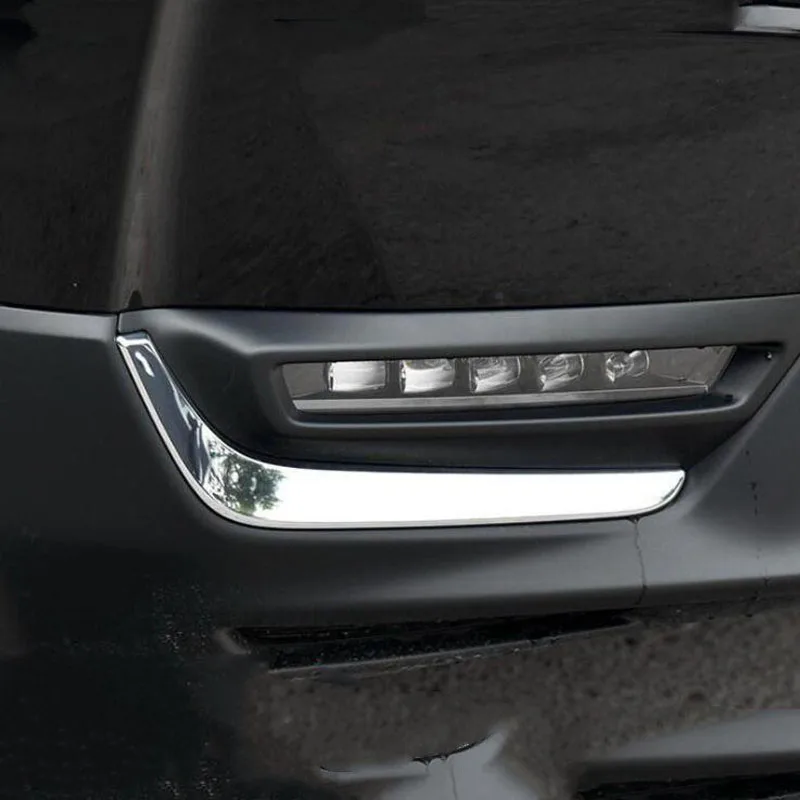 

For Honda CR-V 2017 2PCS High Quality ABS ChromeCar Front Headlight Fog Lamp Eyelid Eyebrow Cover Trim Car Styling Accessories