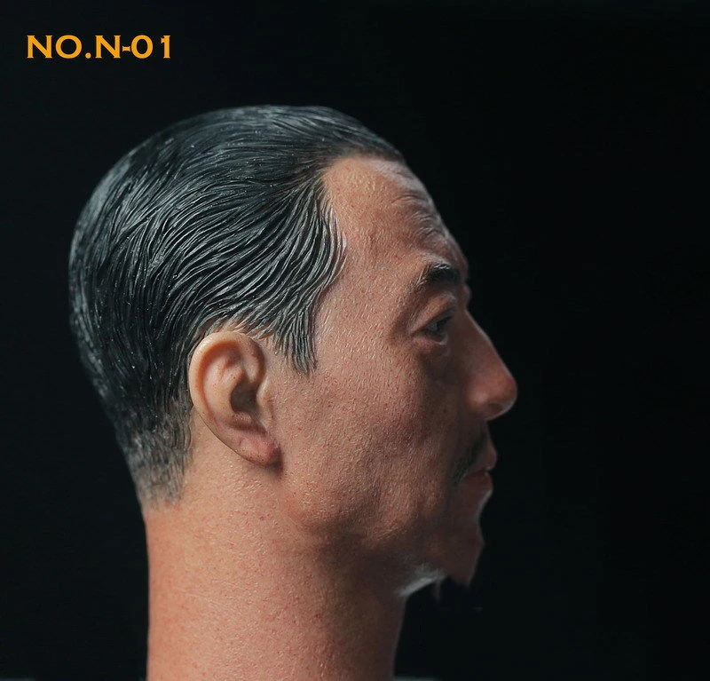 

1/6 Scale Male Head Sculpt Model Toys China Movie Star Ni Dahong N-01 for 12'' Action Figure Body Accessory