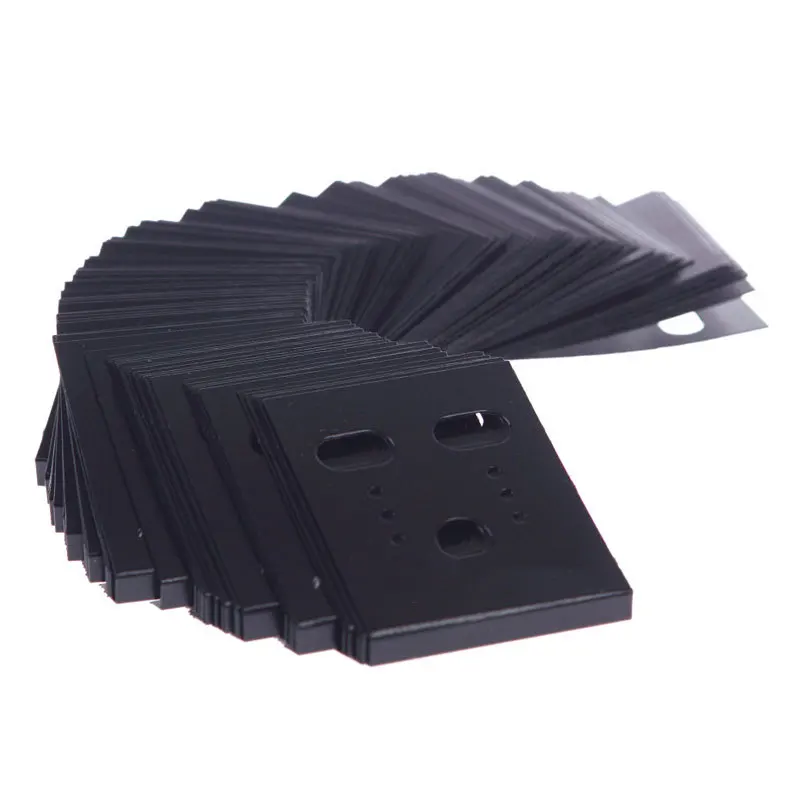 100 шт Серьга серьги-пуссеты Организатор из черного пластика ювелирные изделия