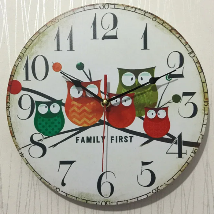 Деревянные настенные часы 30 см МДФ бесшумные кварцевые для гостиной | Дом и сад