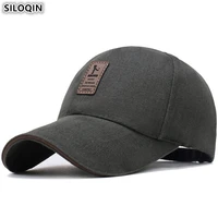 siloqin adjustable size adult mens cotton letter baseball caps snapback cap new fashion womens hat tongue cap for men women
