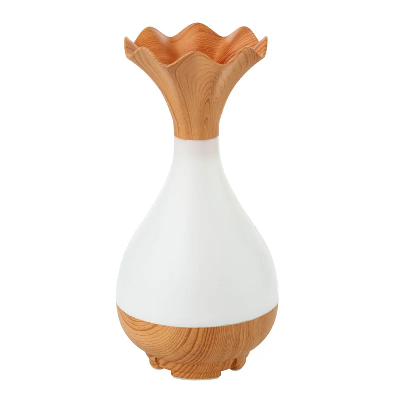 95ml mini Aroma Essential Oil Diffuser Ultrasonic Air Humidifier with Wood Grain Steam humidification LED Lights for Office Home | Бытовая