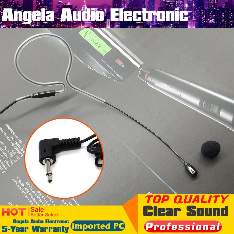 4 шт. Проводная гарнитура с одним заушным крючком конденсаторный микрофон разъем