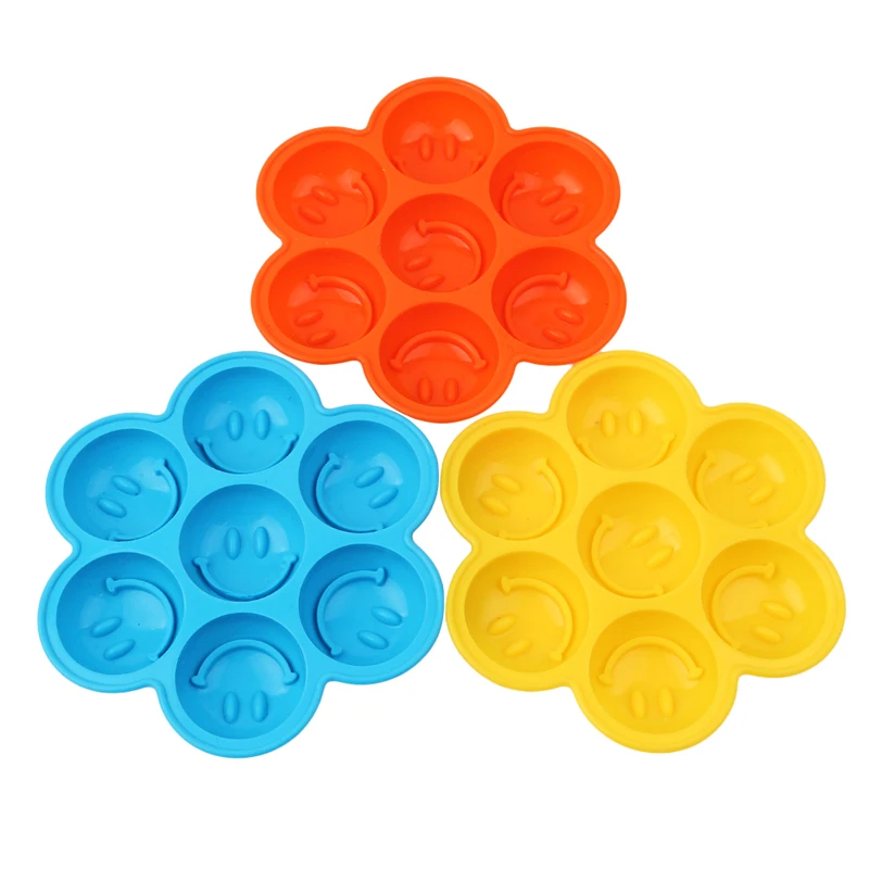 1PC DIY 2020 New Lovely 3D Smile Face Silicone Ice Cube Round Ball Mould Molds Tray Sphere Party Bar | Дом и сад