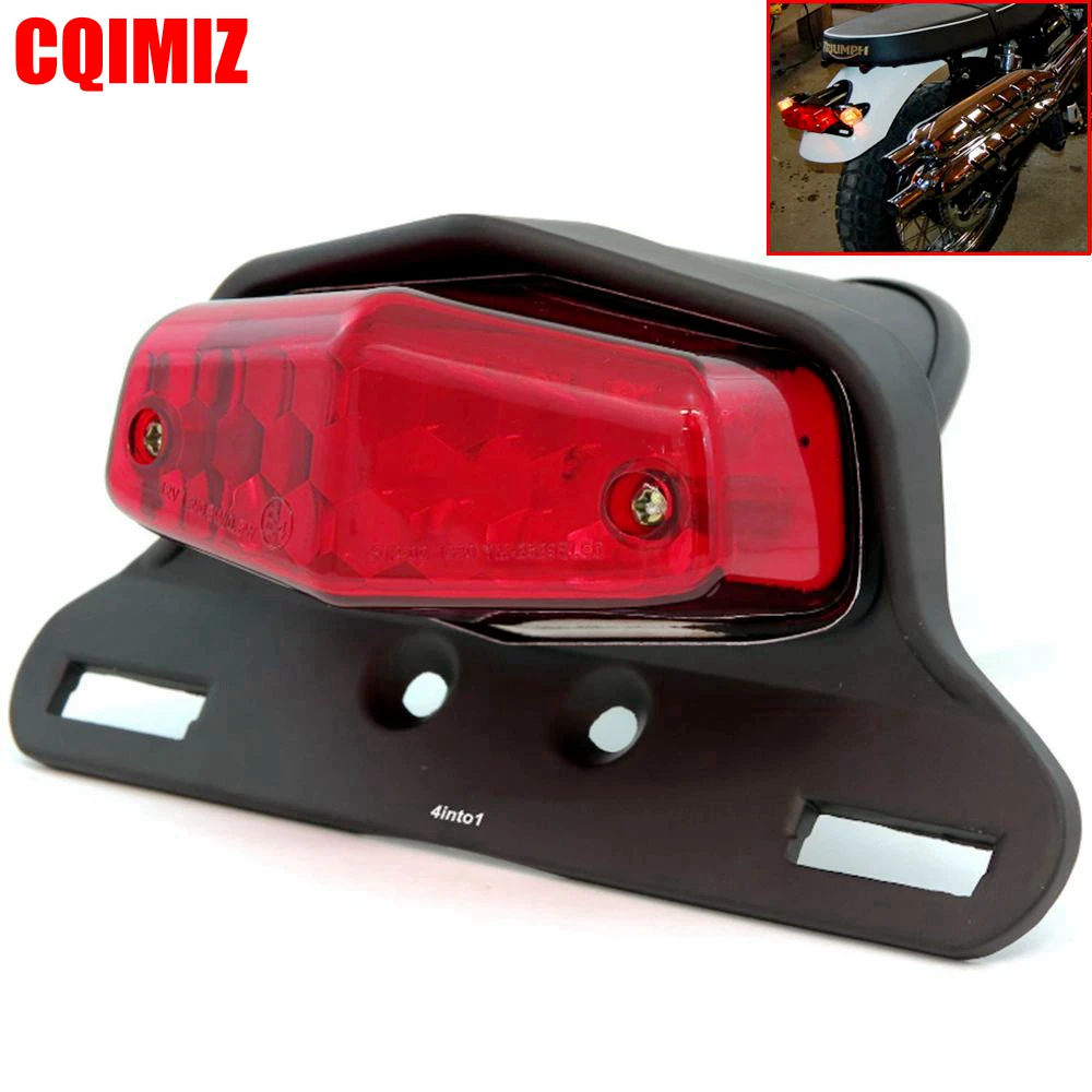 

New Motorcycle Lucas Taillights LED Vintage Brake Stop Light E-mark Tail Light For Harley Chopper Scrambler Cafe Racer
