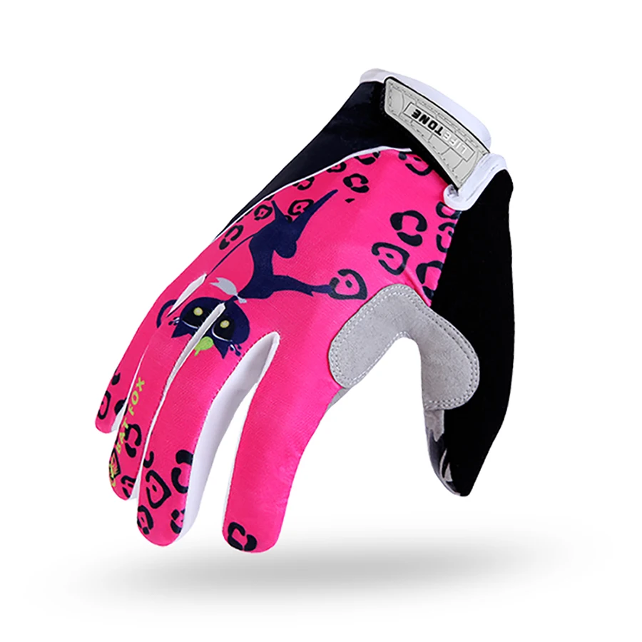 Женские велосипедные перчатки с пальцами гелевые нескользящие для горных