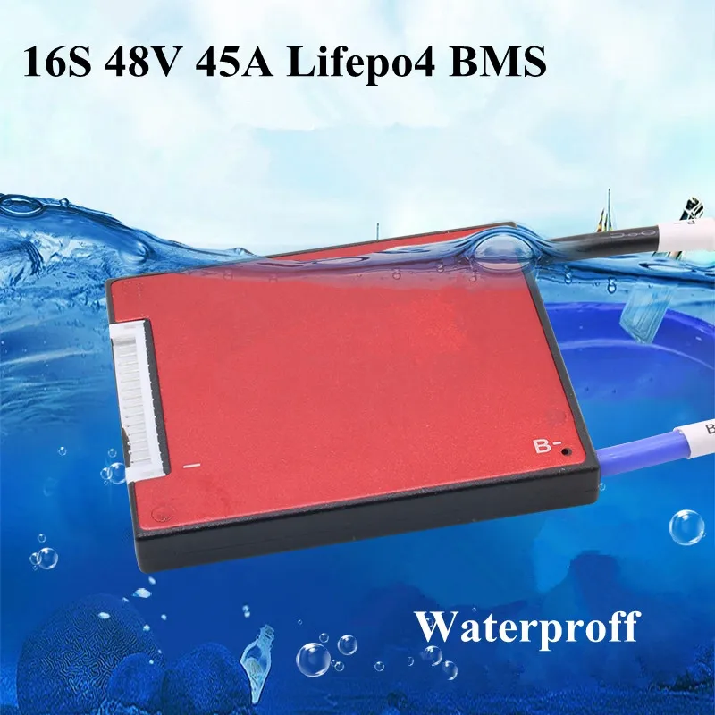 Защитная плата Bms 16s 48 в 45 А Lifepo4 Pcm функция балансировки батареи для В 1500 Вт 2000