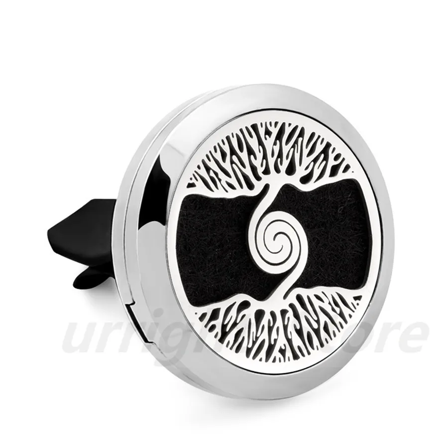 Новый дизайн русалка корона череп дерево эфирное масло диффузор Locket зажим для