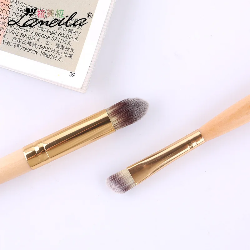 LAMEILA Makeup brush double head wood single stick smudge eyebrow beauty makeup tooI | Красота и здоровье