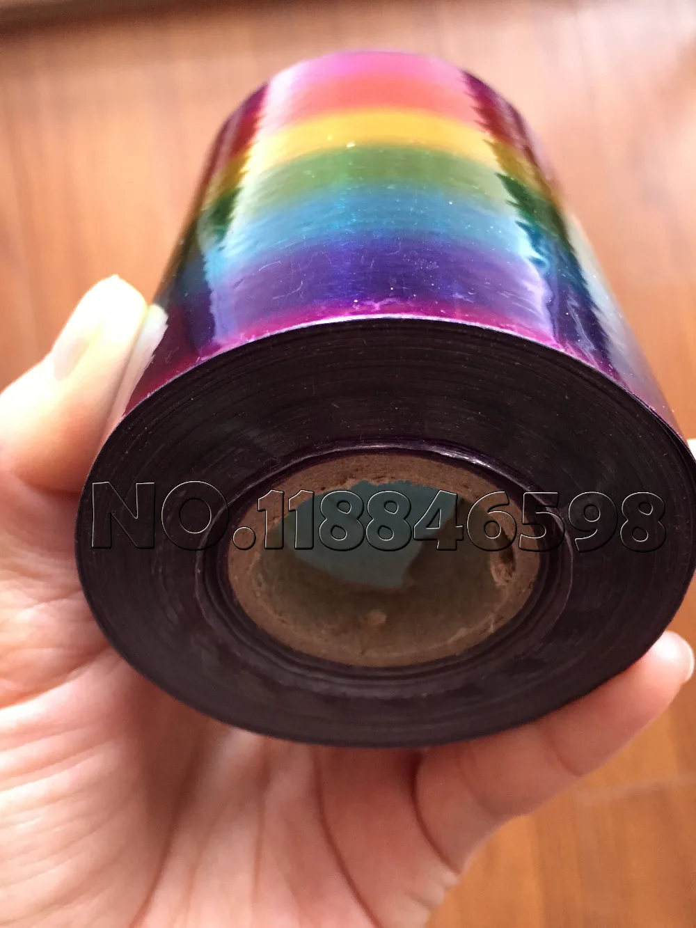 Рулон бумаги для штамповки семь цветных горячей фольги или пластика 16 см x 120 м/лот