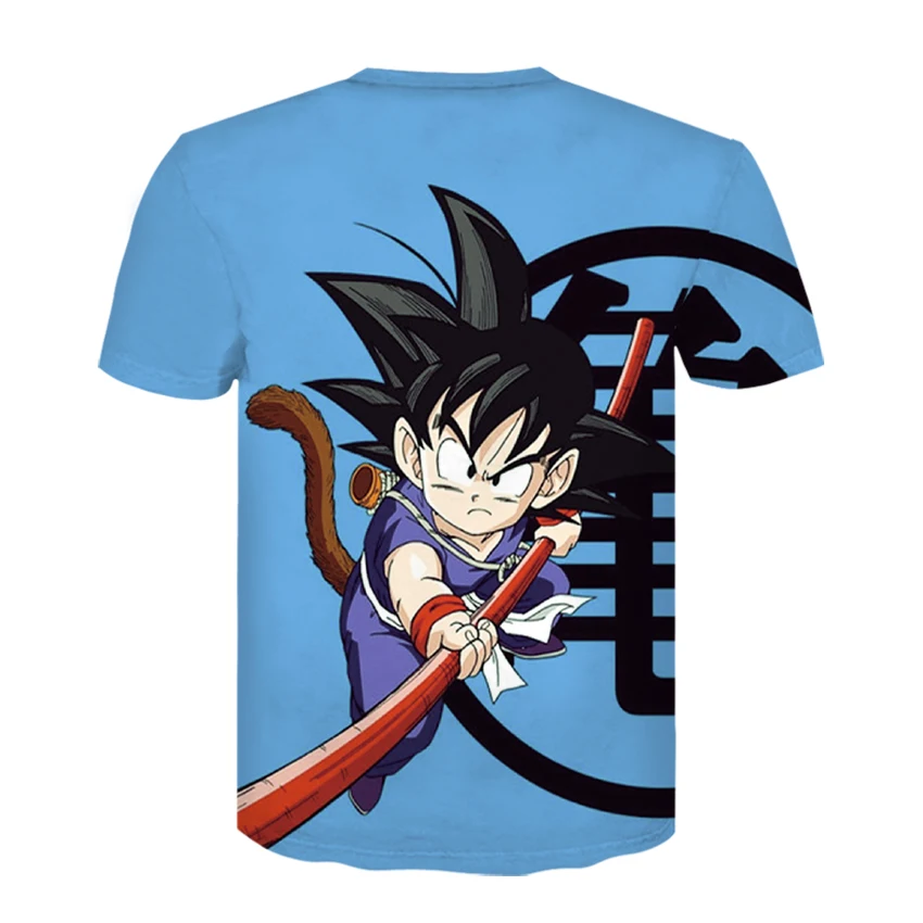 DEWIN Du Dragon Ball футболка с круглым вырезом и 3D принтом, уличная одежда, мужская футболка с коротким рукавом, Аниме футболки, косплей топы размера плюс