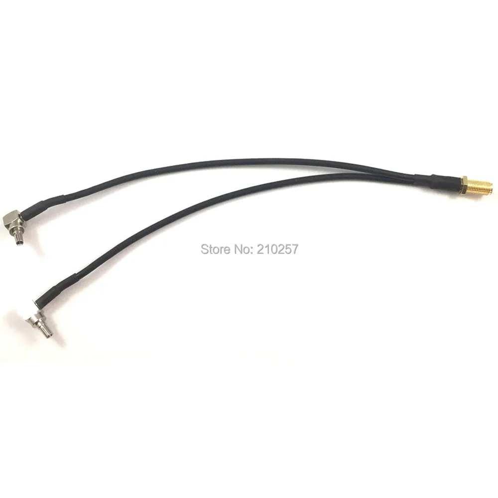 5 шт. Crc9 соединительный кабель Pigtail 20 см RG174 с Sma Гнездовой к двойной адаптер для 4G