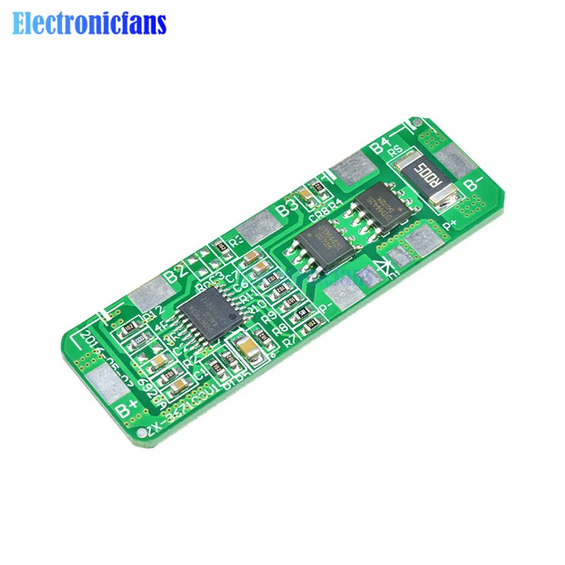 1 шт. 4S 4A 5A 18650 литий ионная литиевая батарея Защитная плата 4 PCB BMS 25 35 в до 2 3 0 В с