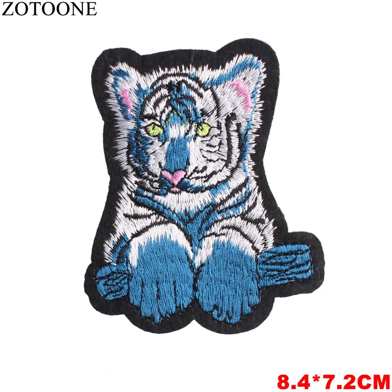 Нашивки ZOTOONE с черепом волком тигром клевые наклейки железо на одежду