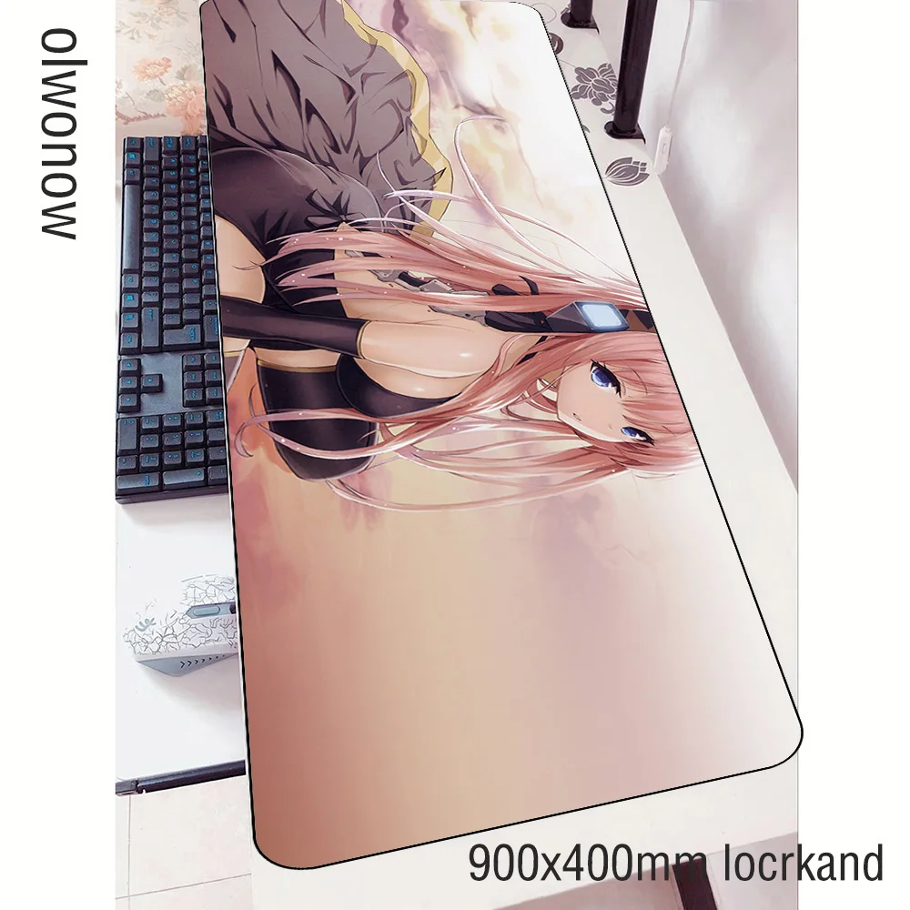 Сексуальный коврик для мыши 900x400x3 мм игровой с HD рисунком большой геймер