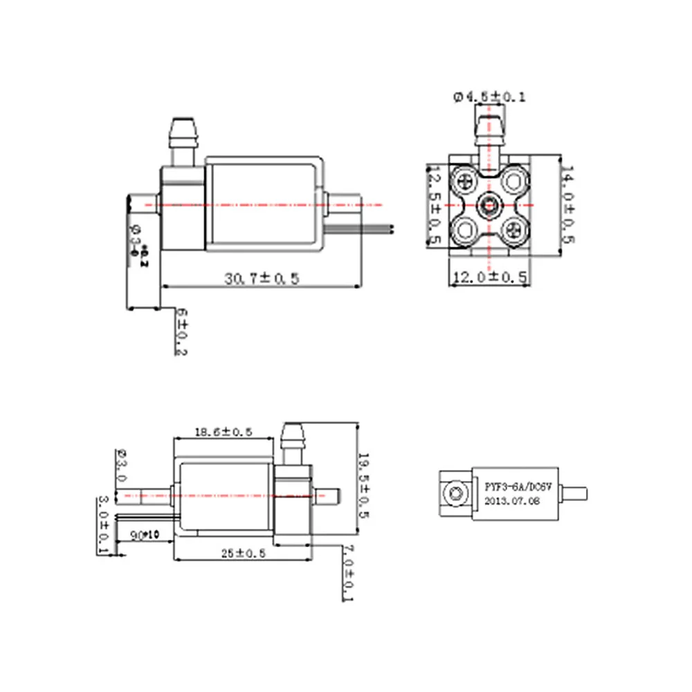 YIMAKER DC 12V вакуумный насос мини электромагнитный клапан настоящий кондиционер