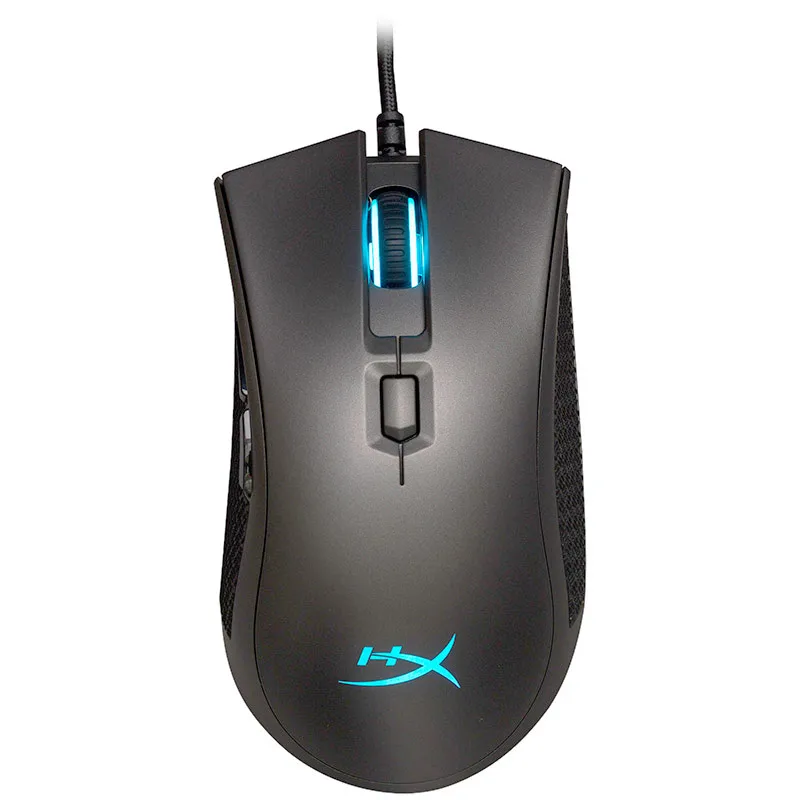 Черный Kingston E-sports мышь HyperX Pulsefire FPS Pro RGB игровая мышь Pixart 3389 сенсор проводная мышь с родным dpi до 16000 - Цвет: Черный