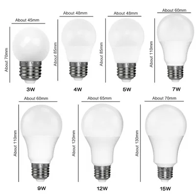 

E27 Led Bulb Super Bright Light Clothing Store Highlight Plastic Bulb Lamps