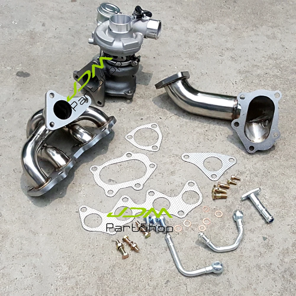 Выпускной коллектор + пуховая труба Турбокомпрессор TD04 для Toyota Starlet EP82 EP85 EP91 80/ 90