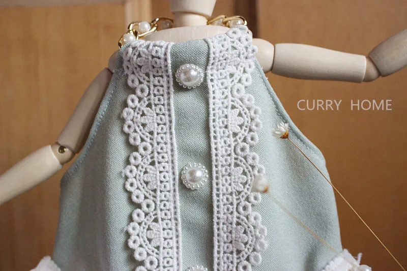 Платье Тедди для собаки принцессы винтажное Тюлевое кружевное с жемчугом