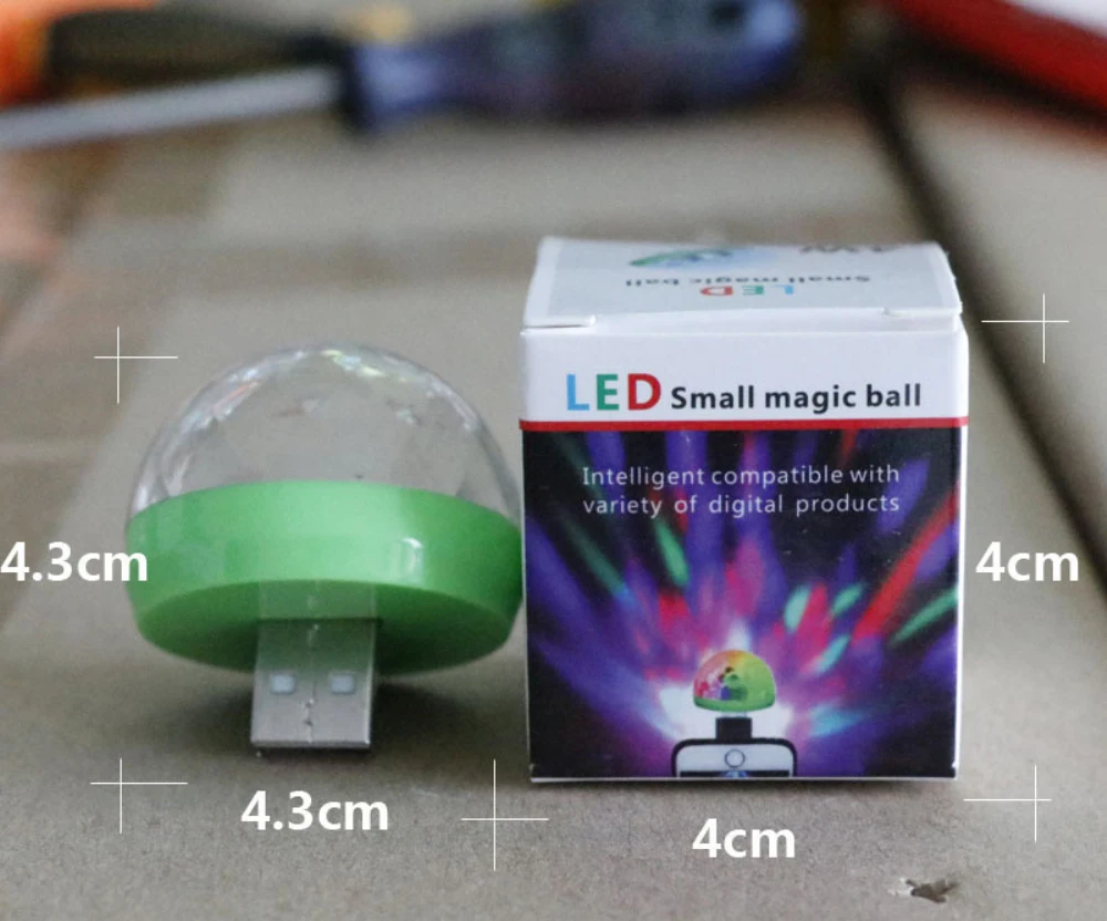 Портативный USB диско сценический свет домашние Вечерние огни караоке светодиодный декорации красочные KTV DJ диско свет лампы с адаптером Android