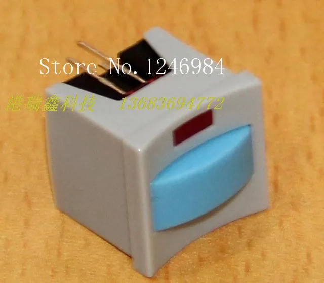 [SA]Electronic switch 14 * square illuminated reset button Taiwan ZIPPY no lock P2-2SLG-R Original--50pcs/lot | Обустройство дома