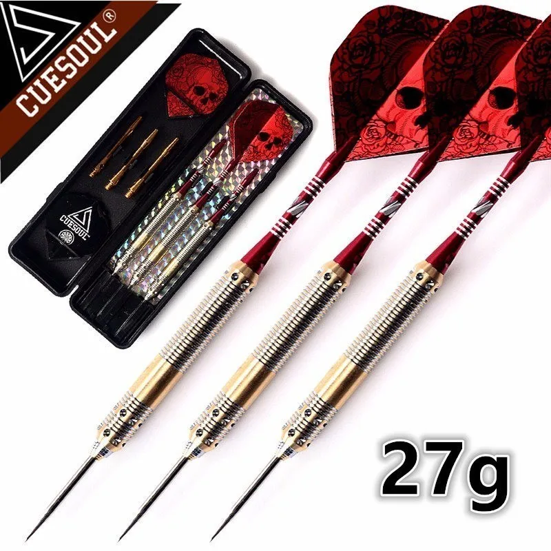 27g 23 г 3 шт. cuesul 25 г 27 г профессиональный стальной наконечник Дротика s иглы с красной Дротика полетов - Цвет: 27g