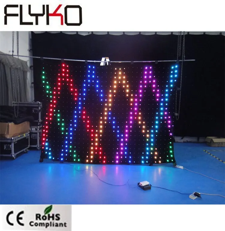 LED stage video cutain for disco night club P90mm 2mX3m | Освещение