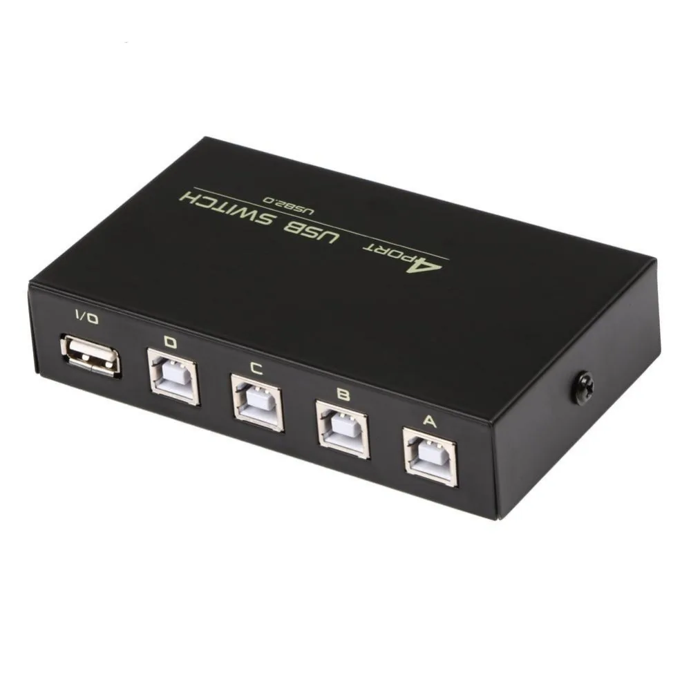 4 порта USB 2 0 совместный переключатель адаптер Коробка для ПК Сканер Принтер в 1