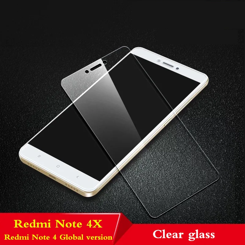 Note 4X Clear glass 9H закаленное стекло для XiaoMi Redmi Note 3 4 4X Полное стекло протектор экрана для Redmi Note 3 Note 4 Pro стеклянная защитная пленка - Цвет: Note 4X Clear glass