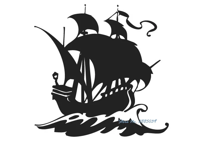 sailing ship Wall Stickrs Bedroom Romantic For Baby Rooms Waterproof Sticky Vinyl Decals Living Room Home Decor Mural LA174 | Дом и сад