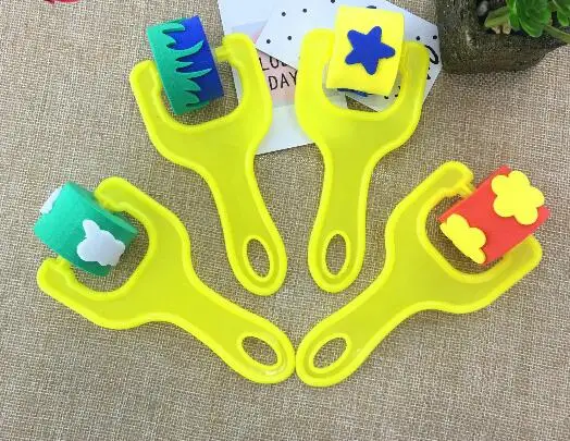 Новые игрушки для рисования забавные креативные игрушки для детей diy цветок граффити губка художественные принадлежности кисти печать инструмент для рисования