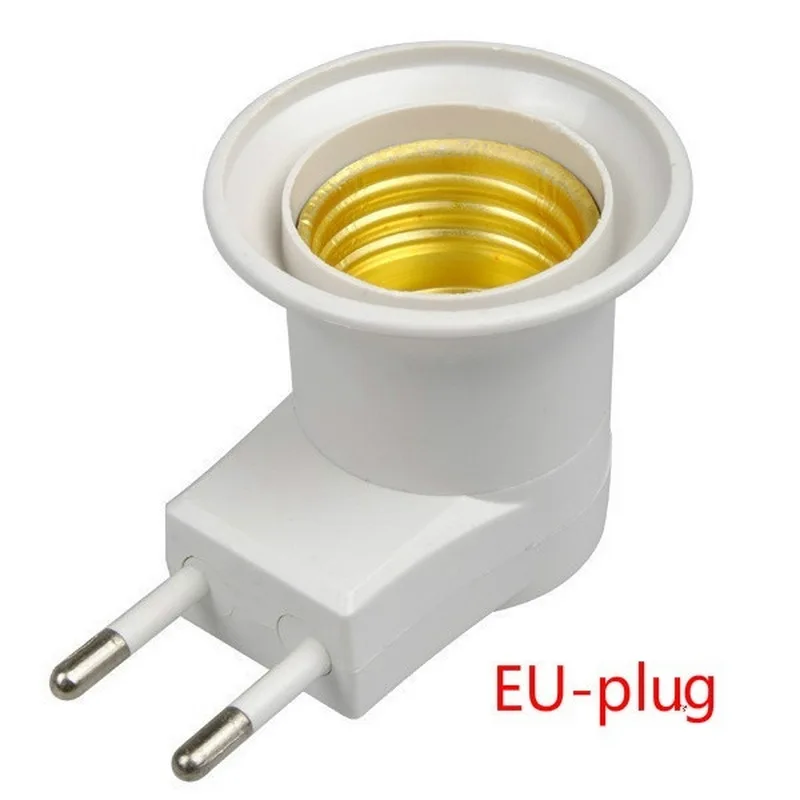 ЕС Plug или США Plug E27 База гнездо ночник с Мощность на Off Управление переключатель - Цвет: EU Plug