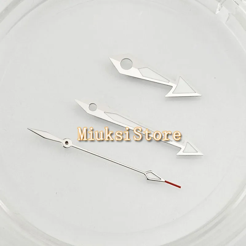 Серебристо зеленые светящиеся стрелки часов подходят для Miyota 8205 8215 821A|Ремонтные