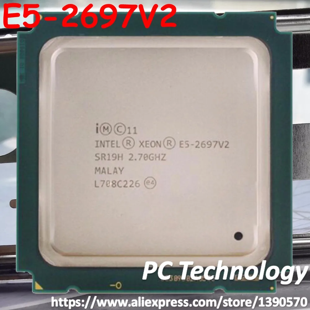 Оригинальный процессор Intel Xeon официальная версия E5 2697 V2 12 ядерный 2 7 ГГц 30 Мб Φ