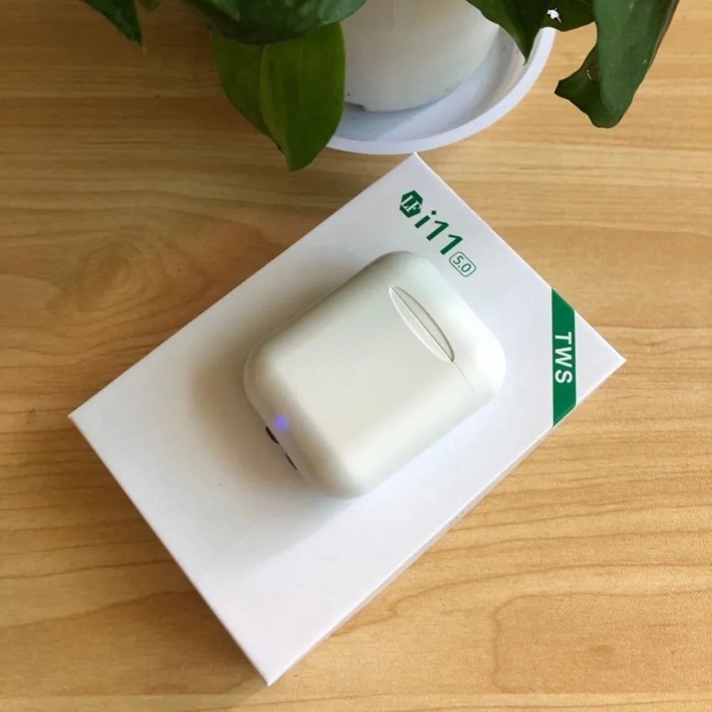i11 white I11 tws беспроводные наушники 5,0 стерео Bluetooth наушники спортивные мини наушники гарнитуры с микрофоном для мобильного телефона Hifi наушники - Цвет: i11 white