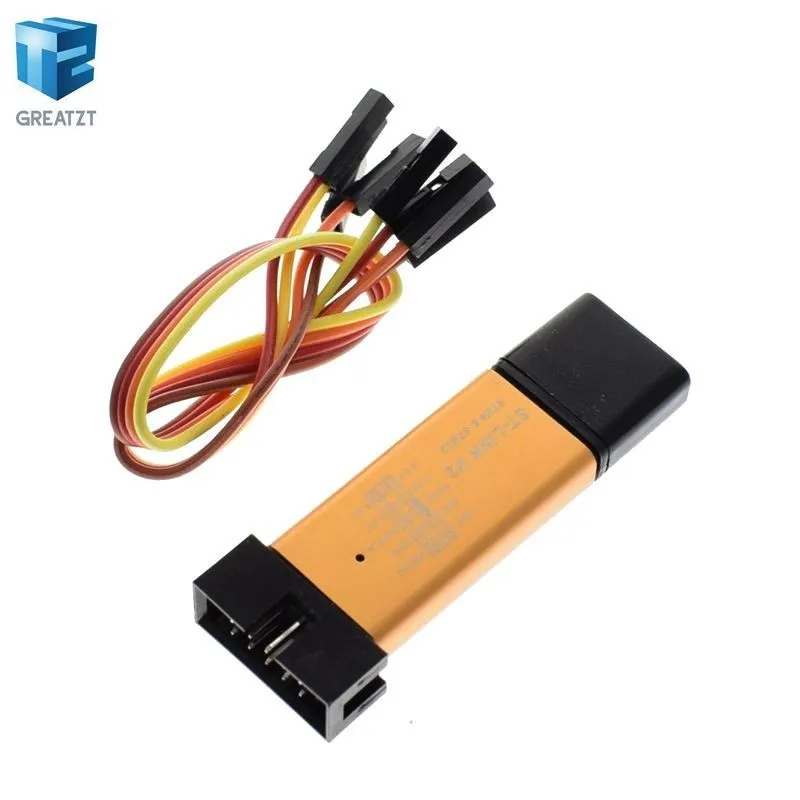 1 комплект ST LINK Stlink ST-Link V2 Mini STM8 STM32 симулятор скачать программист Программирование с крышкой DuPont кабель ST Link V2