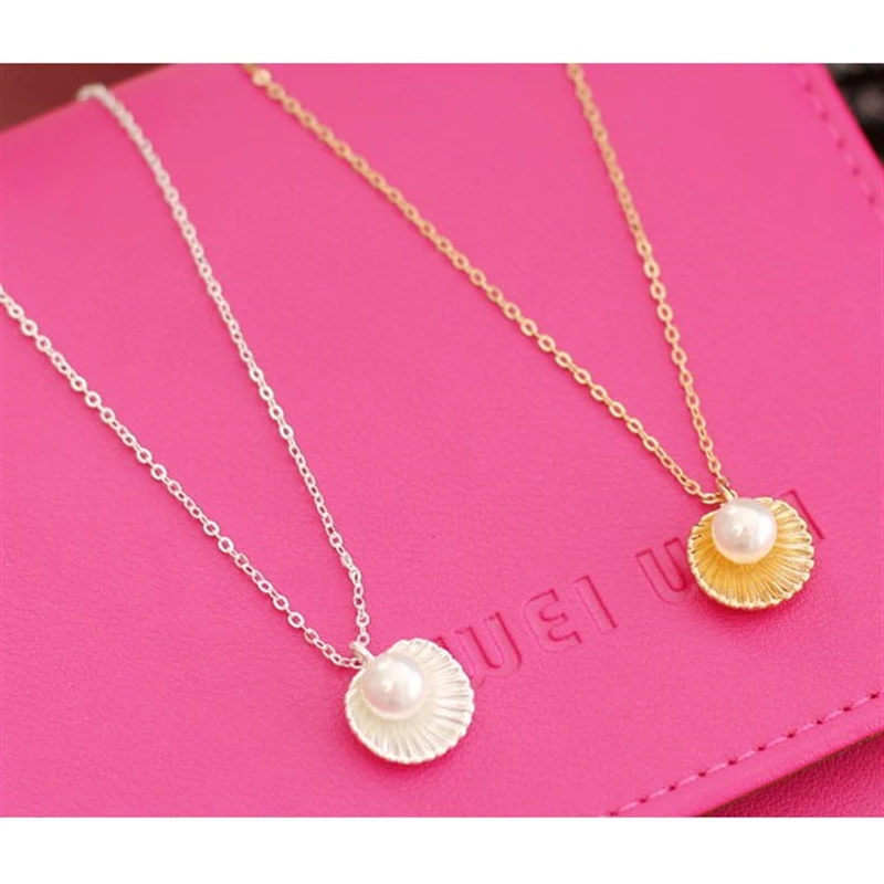 2018 Горячая Мода минималистичный темперамент имитация жемчуга в форме ракушки