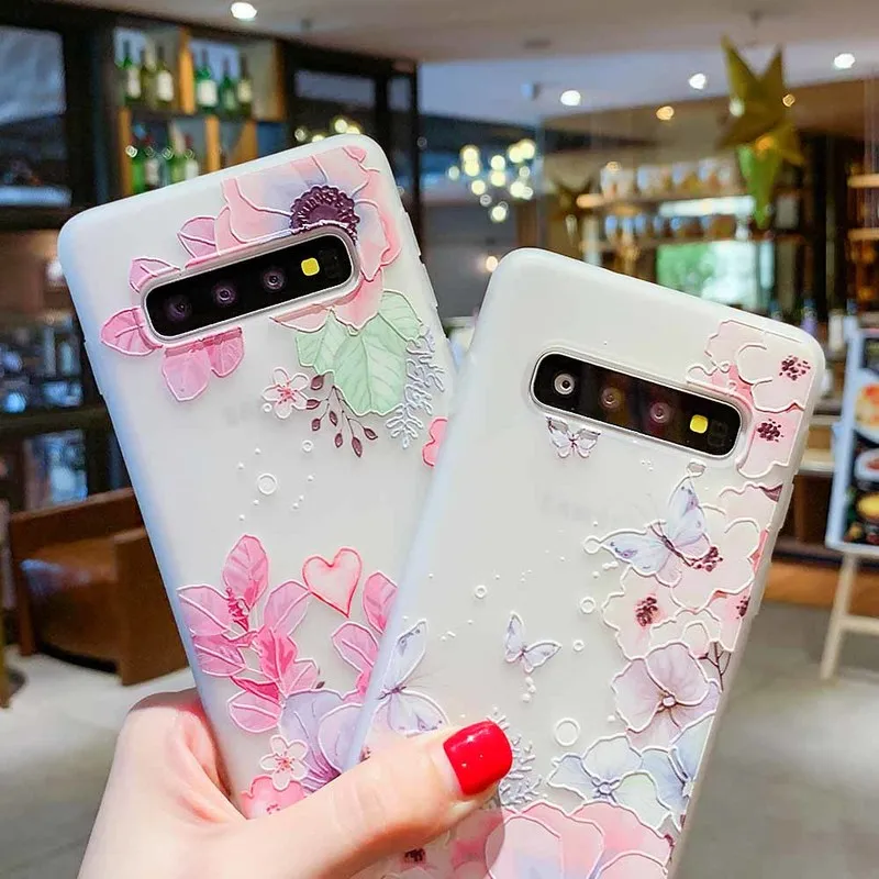 Чехол для Samsung Galaxy S10 M10 M20 A30 A50 A7 A8 A6 J4 J6 EU Edition 2018 S8 S9 J3 J5 J7 A3 A5 2017 Lite Flower Case | Мобильные