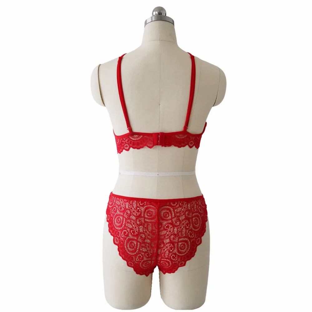 Кружева большой Размеры сексуальное женское белье 3 цвета Для женщин нижнее