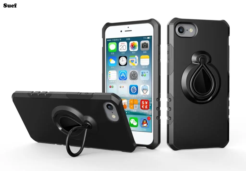 Чехол с поворотным кольцом для iPhone 7/7 plus чехол 7 чехлы телефонов iPhone7plus iPhone7
